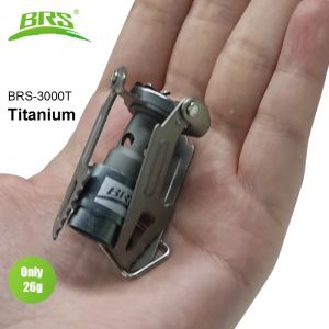 BRS cuisini&egrave;re &agrave; gaz ext&eacute;rieure Mini titane Camping br&ucirc;leur &agrave; gaz 25g cuisini&egrave;re de cuisine