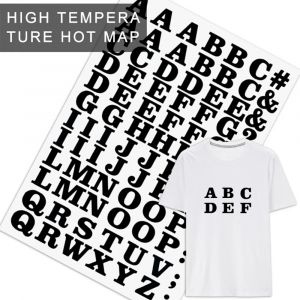 26 lettres patchs impression par transfert thermique pour v&ecirc;tement Alphabet fer sur Appliques