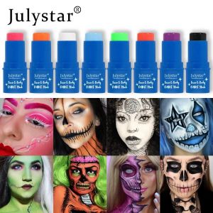 Bâton de Peinture pour le Visage et le Corps, Crème Imperméable, Lumière UV, Néon, Vert, Violet,