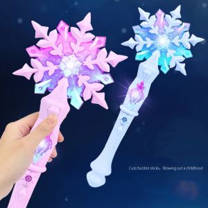 Offres spéciales Anime la reine des neiges princesse Elsa musique magique flocon de neige baguette