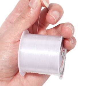Fil de p&ecirc;che en Nylon transparent Non extensible, 0.2 &agrave; 1mm, pour la fabrication de bijoux, 1 pi&egrave;ce