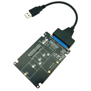 Adaptateur mSATA vers SATA cl&eacute; B m.2 SATA SSD vers SATA carte adaptateur mSATA m.2 NGFF vers USB