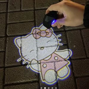 Dessin anim&eacute; Kawaii voiture Hello Kitty projecteur lampe voiture d&eacute;corative lampadaire moto lampe &agrave;