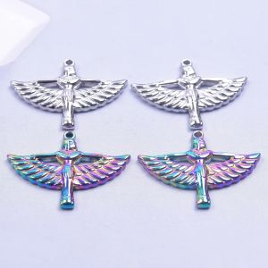 3/9 pièces déesse égyptienne Isis charme pendentif égyptien Antique couleur argent aile déesse