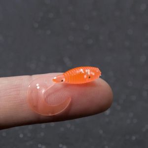 10 pi&egrave;ces rouleau queue souple leurres Silicone app&acirc;t 30mm 0.4g marchandises pour la p&ecirc;che en mer