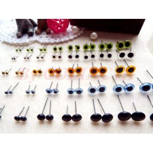 Offre sp&eacute;ciale! Yeux en verre pour documents mixtes, 5 couleurs, 3mm-12mm, 20 pi&egrave;ces/lot