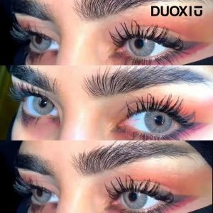 Lentilles de contact Duoxiu 2 pièces lentilles de contact bleu vert couleur Machine de maquillage