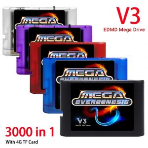 Cartouche de jeu Mega Drive V3.0 Pro EDMD Remix MD V3 pour Console de jeu vid&eacute;o SEGA MegaDrive
