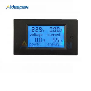 Ampèremètre numérique monophasé AC 220V 80V ~ 260V 20A, voltmètre d'énergie, ampèremètre, volts