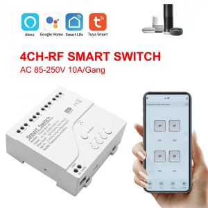 Tuya WiFi AC DC7-32V 85-250V 12V 24V 220V 1/2/4 canaux r&eacute;cepteur 10A 16A relais pour Module de