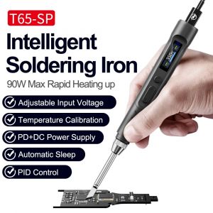 Fer à souder électrique intelligent T65-SP DC 90W PD 65W 150-450 ℃   Stylo à souder à chauffage