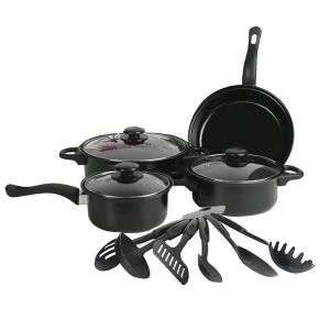 Ensemble de casseroles antiadhésives, ustensiles de cuisine, cadeaux pour les amis et la famille, 13