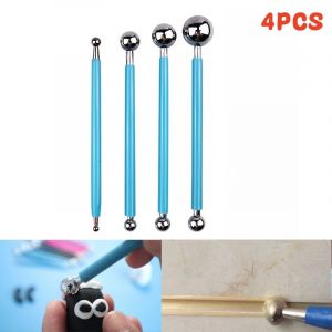 Stylet à bille en acier inoxydable, outils de pointage, 8 tailles, bricolage, Kits d'argile