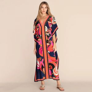 robe longue robe femme tunique femme Robe De plage grande taille pour femmes, Kaftan, Kimono,