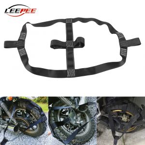 Support de roue arrière de moto, 1000KG, chaînes de pneus, ceinture de harnais, sangle de