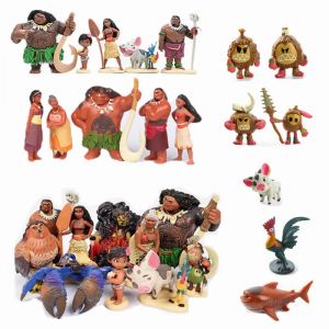 6-12 pièces/ensemble dessin animé Moana princesse légende Vaiana Maui chef Tui Tala Heihei Pua