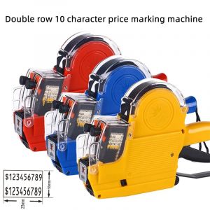 Étiqueteuse de prix à deux lignes à 10 chiffres MX-6600EOS, pistolet d'étiquette de prix, 2 lignes,