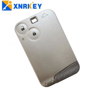 XNRKEY coque de clé de voiture de carte à distance à 2 boutons pour Renault Laguna housse de clé de