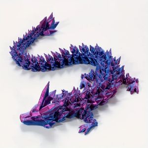 Nouveau Dragon chinois imprim&eacute; en 3D, articulations compl&egrave;tes du corps qui peuvent d&eacute;placer