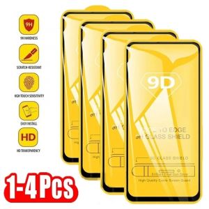 Protecteur d'écran complet 9D, 1 à 4 pièces, pour Samsung Galaxy A7 2018 J7 2027 J8 J4 J6 Plus A5 A6