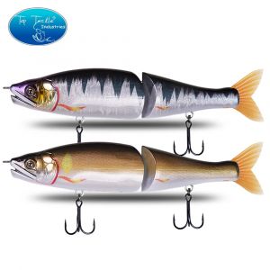 CF.LURE – appât articulé pour la pêche au brochet, au gros bar, 220mm, 178mm, coulage lent, Segments