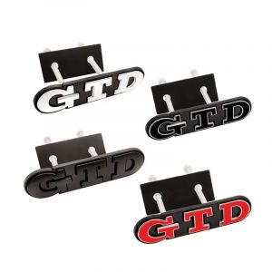 Autocollants 3D en métal GTD pour calandre avant, emblème pour Volkswagen VW Polo Golf Passat Jetta