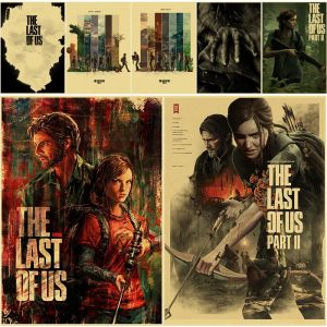 Hot The Last of Us Part 1 2 affiche Abby Ellie r&eacute;tro papier Kraft imprime Vintage maison chambre Bar