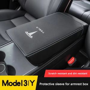 Étui souple en cuir pour Console centrale de voiture, couvercle de repose-bras, boîte d'accoudoir
