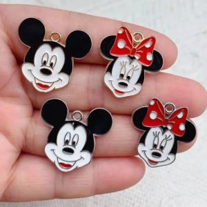 10 pi&egrave;ces Disney Mickey Minnie Mouse personnage de dessin anim&eacute; Avatar bijoux &agrave; bricoler soi-m&ecirc;me