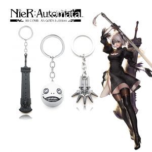 Jeu chaud NieR Automata YoRHa porte-clés n° 2 types B Beastlord épée Oddity Emil pendentif en métal
