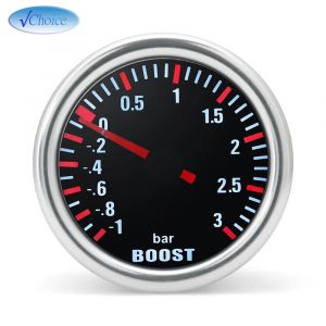 Jauge de voiture Turbo Boost mécanique, 3.0 Bar, 2 ", 52mm, Auto, LED blanche, barre de