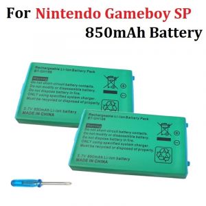 Batterie au lithium rechargeable 3,7 V 850 mAh pour Nintendo GBASP GameBoy Advance GBA SP