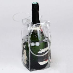 Sac de glace vin bière Champagne seau bouteilles de boisson refroidisseur refroidisseur pliable