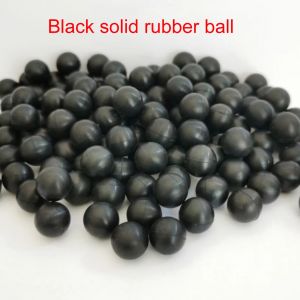 Boule ronde en caoutchouc solide noire, diam&egrave;tre 2/2.5/3/3.5/4/4.5/5.5/6/6.5/7/7.5-12mm, boule