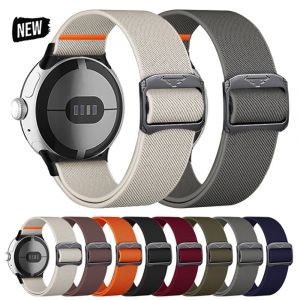 Bracelet pour Google Pixel Watch 3/2/1 41mm Bracelet à boucle en Nylon Correa pour GOOGLE PIXEL 41MM