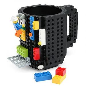 Tasse à lait créative de 350ml, tasses à café créatives en brique intégrée, support d'eau potable,