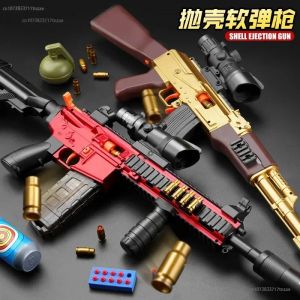 Pistolet à balles souples à éjection de coque M416, fusil ignifuge AKM pour garçon, fusil de Sniper