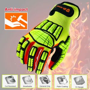 NMSafety – gants de travail de protection Anti-Vibration, résistants aux coupures, de haute qualité,