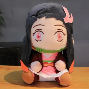 Jouets en peluche Demon Slayer de 20cm, Kamado Tanjirou Nezuko, poupée en peluche, lame du diable,