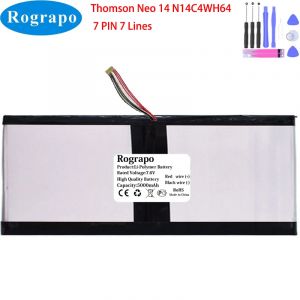 Batterie d'ordinateur portable Thomson Neo 14 N14C4WH64 WTL 45100130P, 7.6 V, 5000mAh, 7 broches,