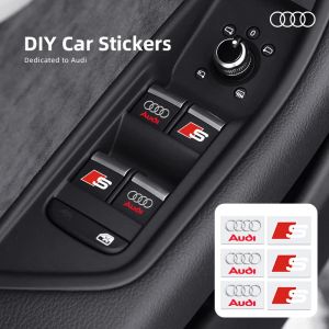 Autocollant int&eacute;rieur de style de voiture, Badge embl&egrave;me pour Audi Sline RS A4 B6 B8 S1 S2 S3 S4 S5
