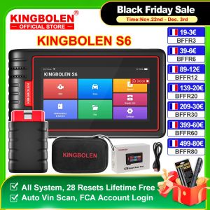 KINGBOLEN S6 Scanner automobile français OBD Bluetooth tous les outils de diagnostic de voiture du