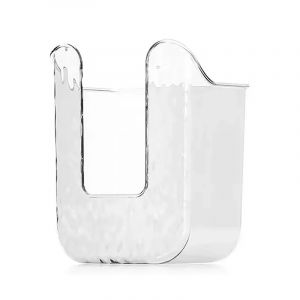 Bo&icirc;te &agrave; mouchoirs murale en plastique, porte-serviettes en papier auto-adh&eacute;sif sans poin&ccedil;on,