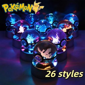 Boule de Clip 3D Pok&eacute;mon, Pikachu, Gengar, Eevee, Mewtwo, Jeu d'Anime, Pokeball, Base de Veilleuse