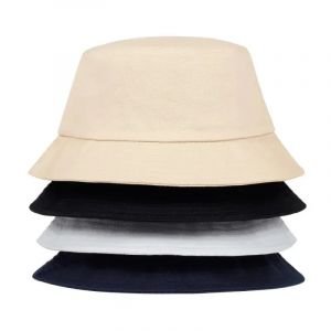 Chapeaux seau unisexe avec plaque lumineuse de couleur unie, casquettes de pêcheur, casquette