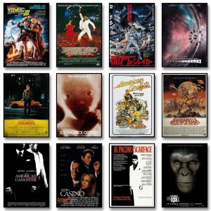 Affiches et imprim&eacute;s de films classiques de renomm&eacute;e mondiale, peinture sur toile d'art r&eacute;tro,