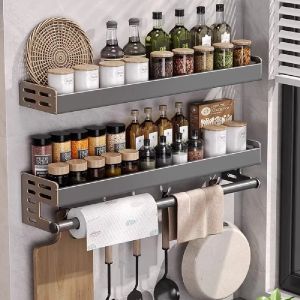 Condiment de cuisine mural polyvalent domestique T1 avec boîte de rangement, organisateur de