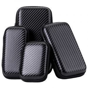 Sac de rangement portable br&ucirc;leur, fermeture &eacute;clair, poudres, sac de protection pour disque dur