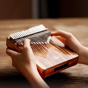 Hluru-Piano à pouce Kalimba en bois de haute qualité, piano à doigts portable pour débutants, 17