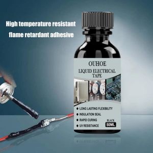Ruban &eacute;lectrique isolant, 30/50ml, liquide UV &eacute;tanche, p&acirc;te de Tube Portable, colle de scellage fixe